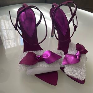 Elora Leather Sandal - 7 / Violet Pink/Ruby / Nubuck Leather